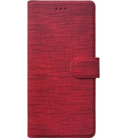 Resim Apsuwa Xiaomi Uyumlu Redmi Note 8 Kılıf Cüzdan Kapaklı Kartlıklı Kumaş 