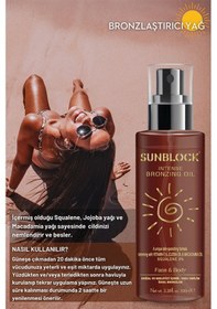 Resim Sunblock Nemlendirici ve Bronzlaştırıcı Yağ 100 ML 