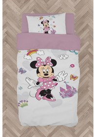 Resim Mekta Home Bebek Ve Çocuk Odası Minnie Mause Küçük Figür Desenli Nevresim Takımı 