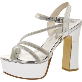 Resim Kent Shop Gümüş Ayna 12 Cm Platform Kadın Abiye Ayakkabı 