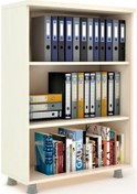 Resim Modüler Dünyası Kitaplık Dosya Dolabı Akçaağaç - 80X35X117 