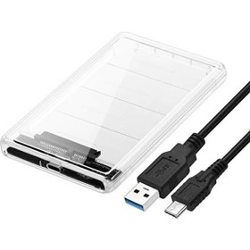 Resim Type-C USB 3.1 2.5" Sata Şeffaf Hard Disk Kutusu Pmr