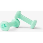 Resim Yeşil 1 kg Dambıl - 2 Adet - Fitness 