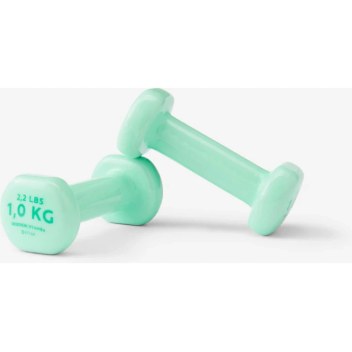 Yeşil 1 kg Dambıl - 2 Adet - Fitness