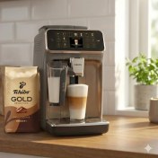 Resim Philips EP5544 5500 Serisi Lattego Tam Otomatik Kahve Makinesi - 20 Çeşit Sıcak & Soğuk+Tchibo Kahve Çekirdeği 