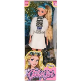 Resim MCM Group WG-115521 Ceketli Çizmeli Renkli Saçlı Bebek 29 cm -Vardem Oyuncak 