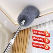 Resim Yükseltilen ve Bükülebilir Mikrofiber Toz Alma Aleti - Yıkanabilir, Tekrar Kullanılabilir Temizlik Aracı Yüksek Tavanlar, Mobilyalar ve Arabalar için, Onay İçin 3 Kırmızı Beğeni İşaretleri, Temizlik Tozlama 