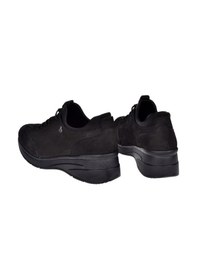 Resim Beety Hakiki Deri Comfort Kadın Ayakkabı Bee-055 Siyah Nubuk Siyah Nubuk 