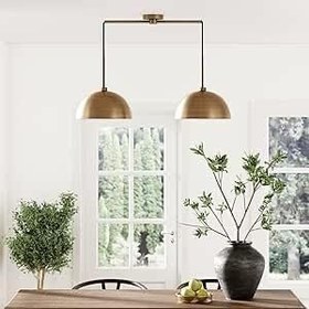 Resim Rsylight Retro Vintage Eskitme Kaplama Masa Üstü Moden 2 Li Dekoratif Avize 