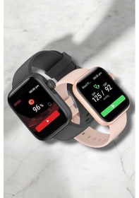 Resim Akıllı Saat Adım Sayar, Kalp Atışı İzleme Dokunmatik Bluetooth Bağlantılı 