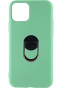 Resim Nettech iPhone Uyumlu 11 Pro Leather Ring Nano Arka Koruma 