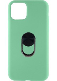 Resim Nettech iPhone Uyumlu 11 Pro Leather Ring Nano Arka Koruma 