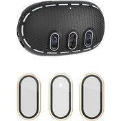 Resim Pazly Meta Quest 3 Kılıf + Titanyum Cam Lens Filmi + Vr Kulaklık Aksesuarları - Siyah/altın, Kullanıcı Yorumları İle Siyah / Altın 