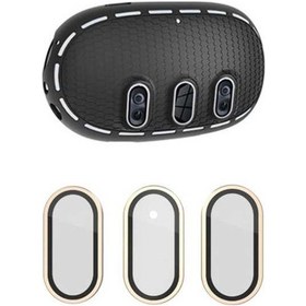Resim Pazly Meta Quest 3 Kılıf + Titanyum Cam Lens Filmi + Vr Kulaklık Aksesuarları - Siyah/altın, Kullanıcı Yorumları İle Siyah / Altın 