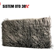 Resim TRM PELUŞ UZUN TÜY SİYAH-GRİ KIRÇIL 