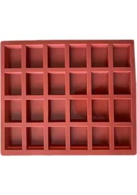 Resim Silikon Kalıp Mini Dikdörtgen Çikolata Ve Kek Kalıbı 24 Lü Çok Renkli 