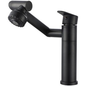 Resim Fleko K11011-c Siyah Akrobat Lavabo Bataryası 