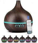 Resim Belle Fusion Hava Nemlendirici 7 Led Işıklı Aromatik Oda Kokusu 550 Ml Kahve Aroma Difüzörü Buhar Makinası 
