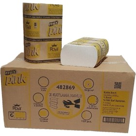 Resim Rova Mixpink Z Katlama Havlu Peçete (120'LI) 12 Adet 