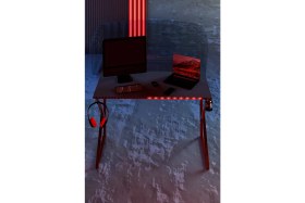 Resim Orlantha Antik Oyuncu Masası Bilgisayar Masası Ofis Masası Çalışma Masası 60x120 cm 