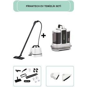 Resim PiranTech CB-102A Buharlı Temizlik Makinesi + KT-703 Koltuk ve Halı Yıkama Makinesi 