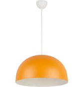 Resim Modavize Togo Özel Tasarım Modern Salon - Mutfak - Cafe - Çocuk Odası Metal Turuncu Renk Tekli Sarkıt Avize 