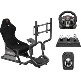 Resim Thull Gaming Yarış Si̇mülatörü Kokpi̇ti̇ ve Yarış Di̇reksi̇yon Viites Pedal Seti̇ Thl-Gdpcr-01 