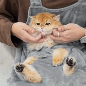 Resim Kedi severlerinin rüyası! Sevimli kedi desenli yumuşak gri kedi temalı önlük - Anti-matting, ayarlanabilir askılar, makinede yıkanabilir - Kedi severleri ve evcil hayvan tutkunları için mükemmel, kedi severleri için hediye 