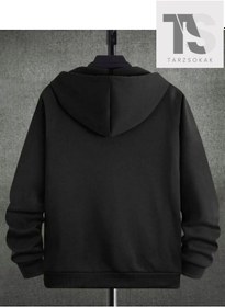 Resim Believe Yourself Sweatshirt Fermuarlı Hırka Siyah Siyah 