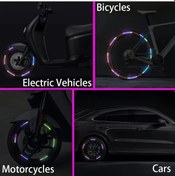 Resim Cloud011 80 Adet Yedi Renkli Yeşil Parlak Reflektör Gece Bisiklet Motosiklet Oto Emniyeti 