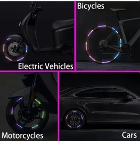 Resim Cloud011 80 Adet Yedi Renkli Yeşil Parlak Reflektör Gece Bisiklet Motosiklet Oto Emniyeti 