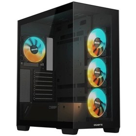 Resim Gigabyte C500 Panoramic Stealth Glass Usb 3.0 Type-c Siyah Atx Mid Tower Kasa 