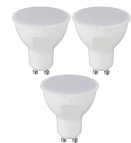 Resim ÇağatayElektrik 10 W Mercekli Gu10 Duy-Starter Duy Çanak Ampül Beyaz ışık 6400K (3 Adet) 