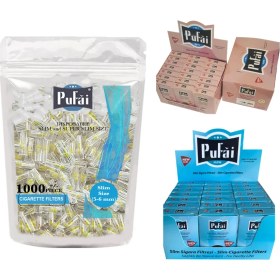 Resim Pufai Süper Slim Sigara Fltresi 5 mm 6 mm Ağızlık 2050 Adet 1 Paket 42 Kutu 