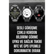 Resim Akıllı Saat Titreşimli Pusula Nabız ve Tansiyon Ölçer Nfc Uyumlu 
