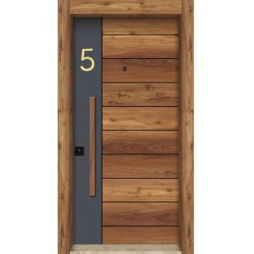 Resim Kapı Daire Numarası 1 mm Gold ve Gümüş Ayna Pleksi Yapışkanlı 