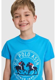 Resim U.s. Polo Assn. Erkek Çocuk Kobalt Tişört 50327036-vr077 