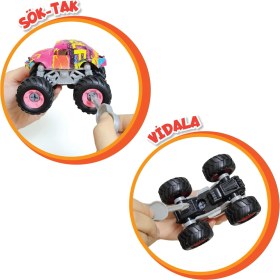 Resim Gokidy Monster Truck Sök Tak Grafitti Sürtmeli Master Araba Yeşil 