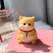 Resim Sıkıştır Kedi Peluş Oyuncak - Ultra-Realistik, Yumuşak ve Yavaş Geri Dönüş, Yaratıcı Duyusal Oyun Nesnesi, Ofis için İdeal Masa Aksesuarı, Sevgililer Günü, Noel Hediyesi, Sevgililer Günü Hediyesi | Oyuncak Kedi Tasarımı | Yumuşak Dokulu 
