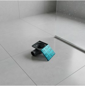 Resim MİG YAPI DUŞ YER SÜZGECİ METAL KAPAKLI KOKU ÖNLEYİCİLİ YANDAN ÇIKIŞLI 10X10CM 