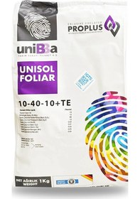 Resim Unibba Unisol Foliar 10-40-10+te Npk Yaprak Gübresi 1kg 1 KG 