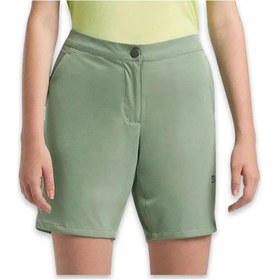 Resim Jack Wolfskin 1509141 Hiking Alpine W Açık Yeşil Kadın Şort Açık Yeşil 