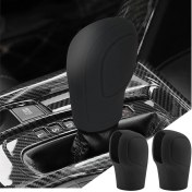 Resim Luenaarry Araba Vites Topuzu Kapağı Evrensel Araç Iç Parçaları Siyah (Yurt Dışından) 