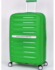 Resim United Colors Of Benetton Benetton Büyük Boy %100 Polipropilen Valiz Yeşil Bnt1000 Yeşil 