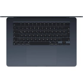 Resim Apple MacBook Air M3 Çip 8GB 256GB SSD macOS 15" Taşınabilir Bilgisayar Gece Yarısı MRYU3TU/A 
