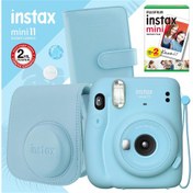 Resim Instax Mini 11 Fotoğraf Makinesi - Çanta - Albüm - 20li Film Seti Beyaz 