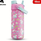 Resim 18oz POWCAN Unicorn & Rainbow Tasarımı İzole Su Şişesi - Kaymaz, Paslanmaz Çelik, Sevgililer Günü, Paskalya, Anneler Günü, Bağımsızlık Günü, Sevgililer Günü Hediyesi için Mükemmel | Eğlenceli Tasarım | Dayanıklı Yapı, Unicorn Aksesuarları 