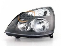 Resim Renault Clio Ön Far Siyah Sol 2001 Sonrası Uyumlu 