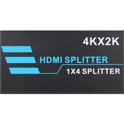Resim Yaozixa Hdmı Bölücü 1 Giriş 4 Çıkış, 4k 3840x2160 30hz, Metal Kasa, Hd 1.4b, 4 Ekran Paylaşımı, Ses Formatları Desteği, Avrupa Standartı Diğer 