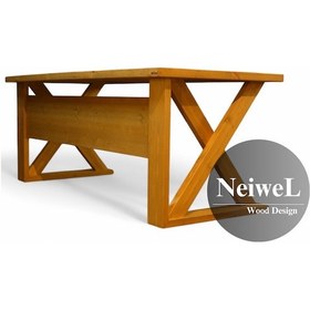 Resim Neiwel Ares X Ahşap Ofis Ve Çalışma Masası x 80 x 240 Açık Ceviz 